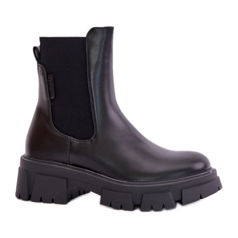 Cizme izolate de damă Big Star MM274071 negre negru Cizme izolate de damă Big Star MM274071 negre negru