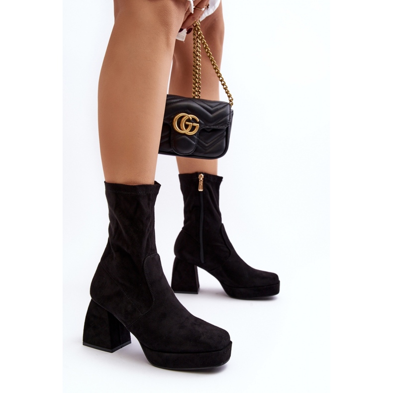 Step in style Cizme Model Adelles HP-340 Black - Pas in stil negru