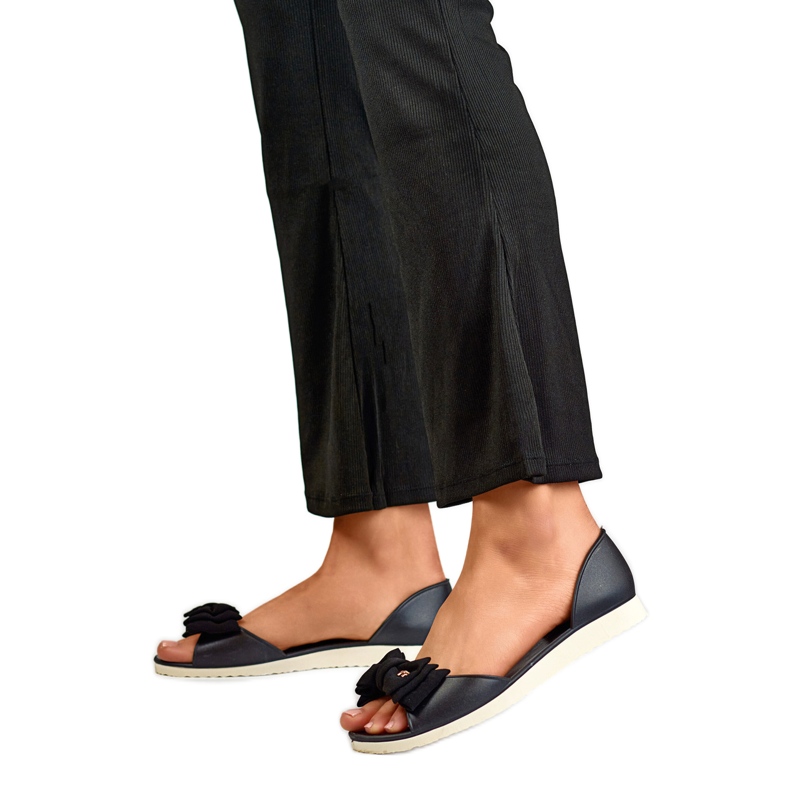 Balerini de damă cu fundă BG162B, negru Balerini de damă cu fundă BG162B, negru