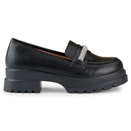 Pantofi dama cu zirconiu cubic B2732B, negru