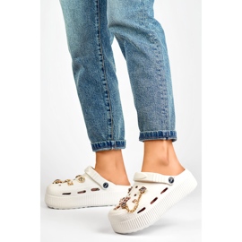 Sandale Flip-flops Model PT-1W Alb - PRIMO Sandale Flip-flops Model PT-1W Alb - PRIMO