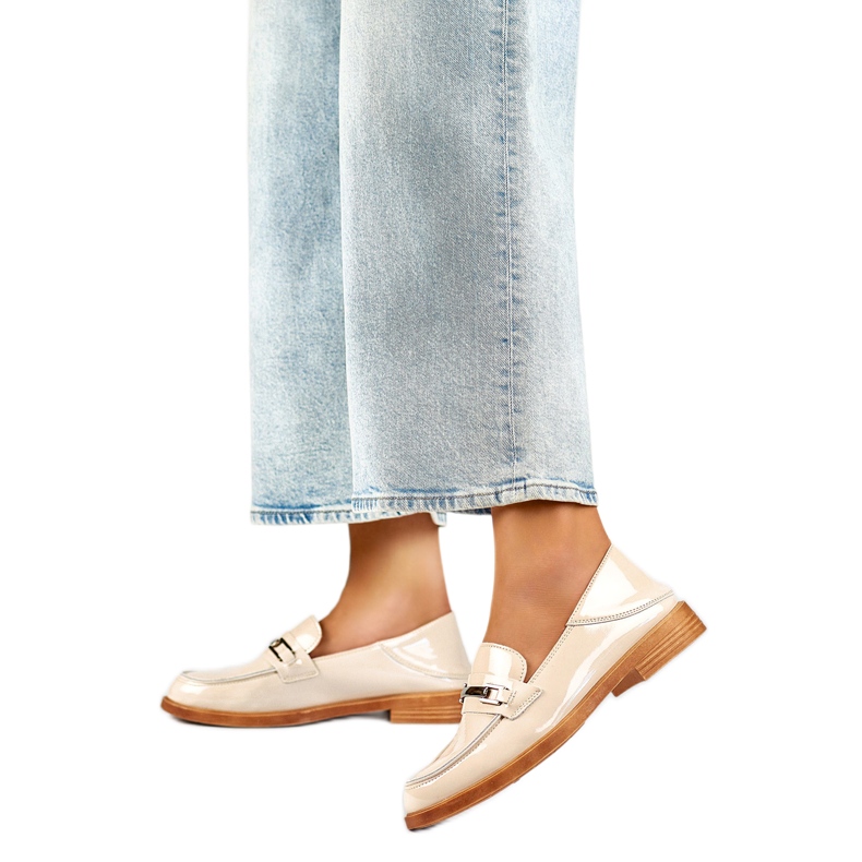 Pantofi dama cu decor 24-58233BE bej