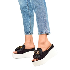 Flip-flops de damă negri 8082B negru