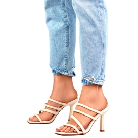 Flip-flops eleganti pentru femei 4772BE bej