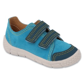 Pantofi sport pentru copii Befado cu Velcro 908P004 albastru