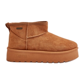 Cizme de zapada cu platforma joasa Big Star OO274A098 Camel maro Cizme de zapada cu platforma joasa Big Star OO274A098 Camel maro