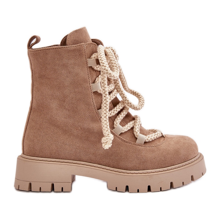 Cizme izolante din piele intoarsa ecologica cu fermoar, Beige Caellita bej Cizme izolante din piele intoarsa ecologica cu fermoar, Beige Caellita bej