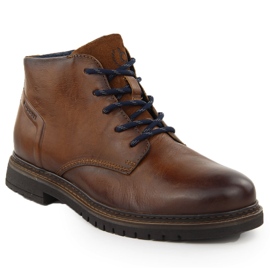 Pantofi barbati piele, botine maro izolate Bugatti OO153241