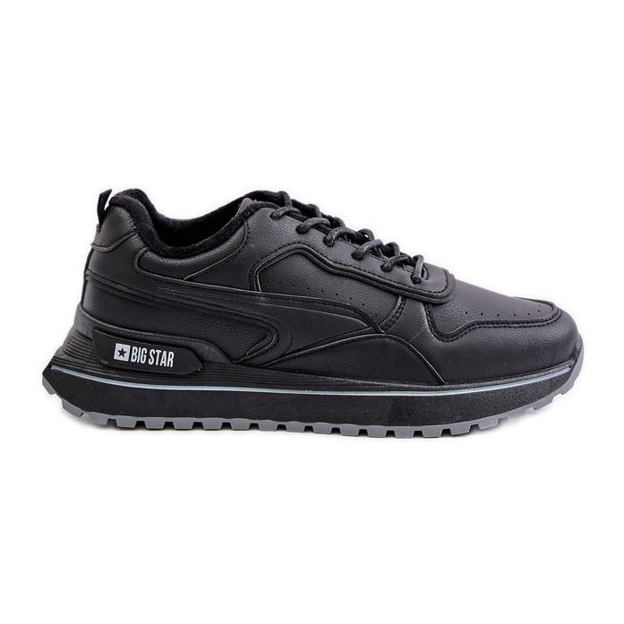 Pantofi izolați pentru bărbați Big Star OO174675 HI-POLY System Black negru