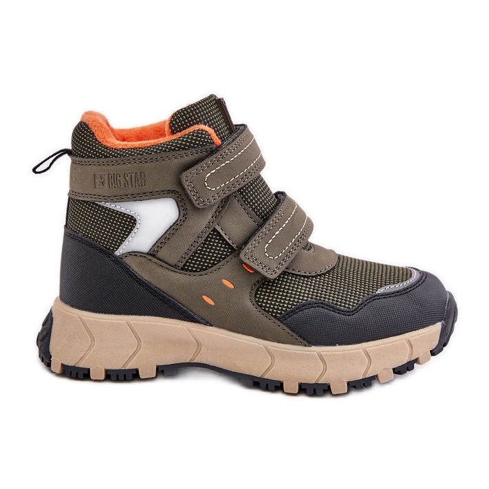 Cizme izolate de zăpadă pentru copii Big Star OO374129 Kaki verde