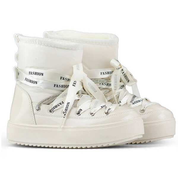 Cizme de zapada dama, cizme cu siret, bej 5754-4BE Cizme de zapada dama, cizme cu siret, bej 5754-4BE