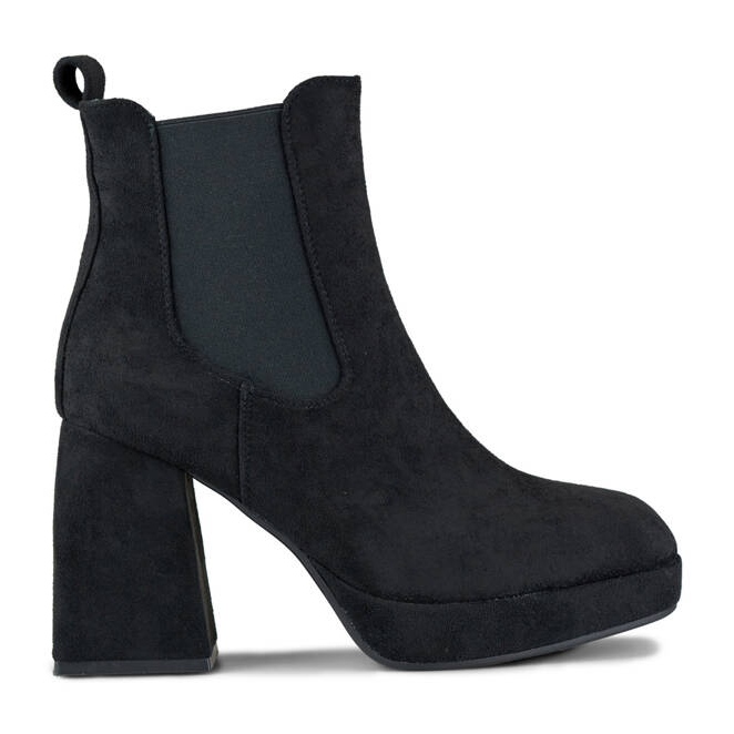 Botine dama din piele intoarsa, negre, 7987B bej Botine dama din piele intoarsa, negre, 7987B bej