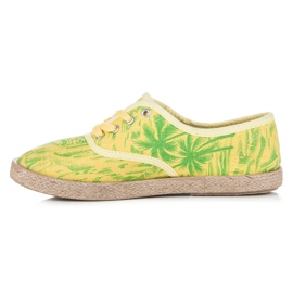 Vices Espadrile pe legare galben