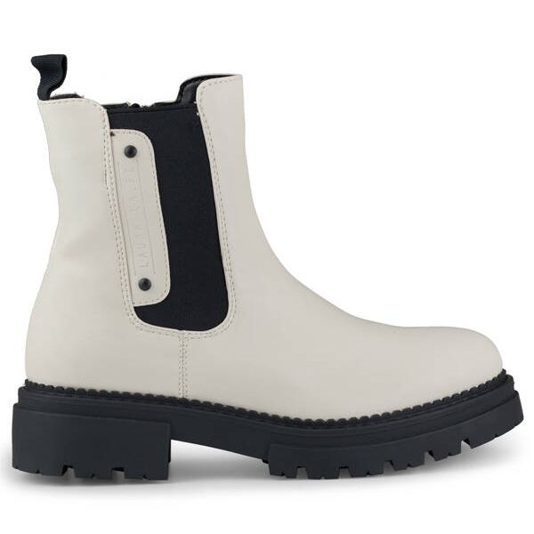 Botine de dama cu talpa groasa, bej deschis Laura La.Fi 250004BE-PU