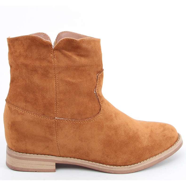 Cizme pe toc ascuns Deer Camel maro