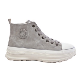 Pantofi de damă izolați pe platforma Big Star OO274073 Gri