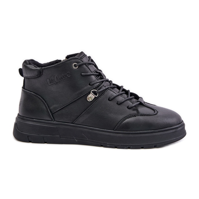 Botine izolate din piele Pantofi bărbați Lee Cooper LCJ-24-33-2913 Negru