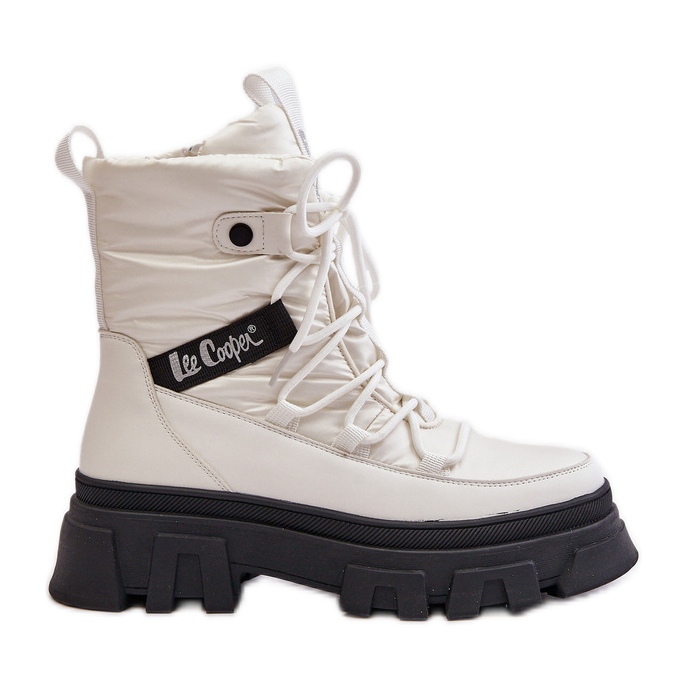 Cizme de zăpadă damă cu fermoar Lee Cooper LCJ-24-47-3142 alb