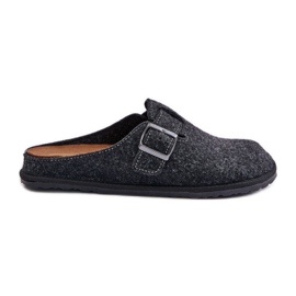 Papuci De Bărbați Comozi Cu Cataramă Inblu SI000019 Grafit gri
