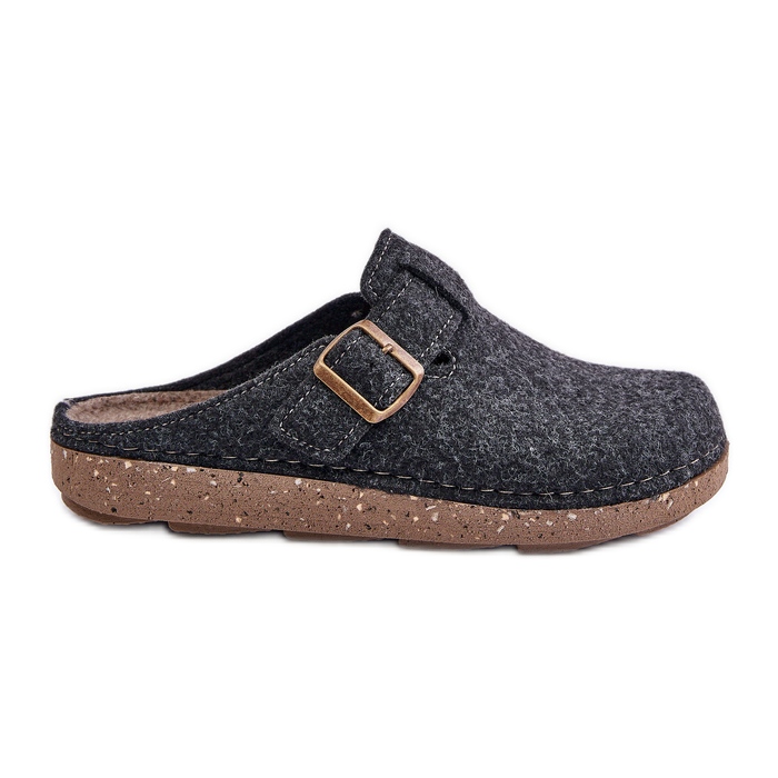 Papuci pentru bărbați cu șlapi preventivi cu cataramă Inblu MT000012 grafit gri Papuci pentru bărbați cu șlapi preventivi cu cataramă Inblu MT000012 grafit gri