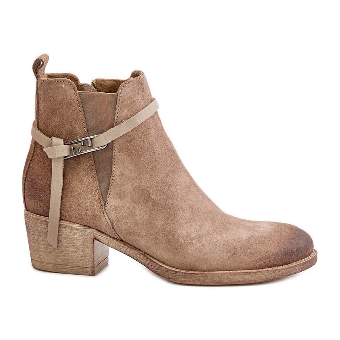 Zazoo 60478 Cizme din piele intoarsa cu toc inalt, izolate, inchise cu fermoar, bej Zazoo 60478 Cizme din piele intoarsa cu toc inalt, izolate, inchise cu fermoar, bej