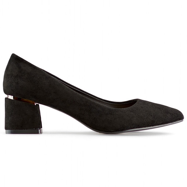 Pompe cu toc joase din piele intoarsa neagra, pantofi confortabili de dama negru Pompe cu toc joase din piele intoarsa neagra, pantofi confortabili de dama negru