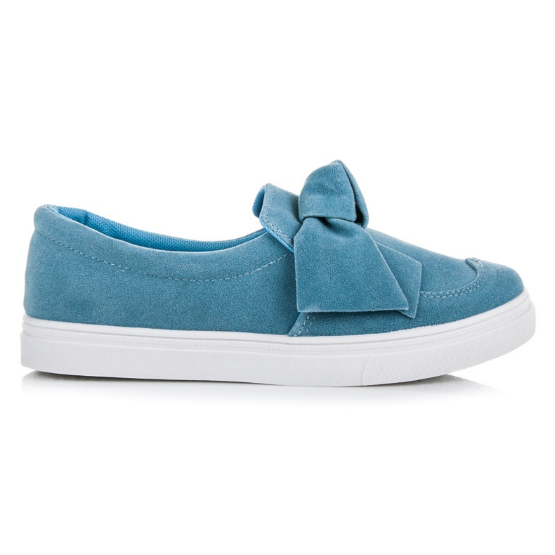 Kiss Angel Pantofi Albastri Cu Fundita albastru