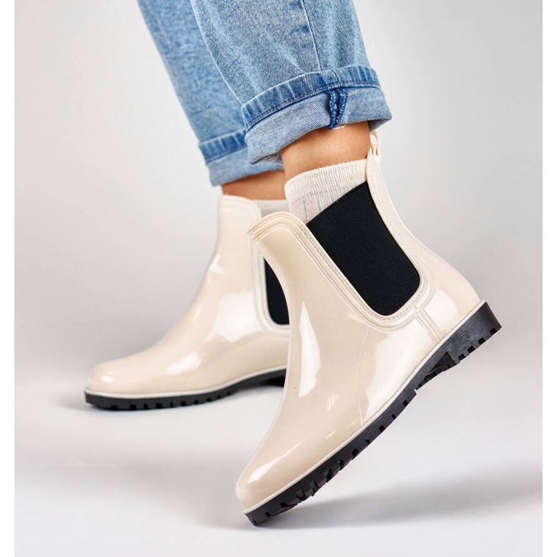 Cizme Chelsea dama, bej, DC21BE Cizme Chelsea dama, bej, DC21BE