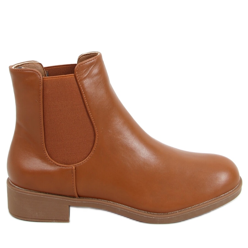Ghete Chelsea de dama clasice Modena Camel maro