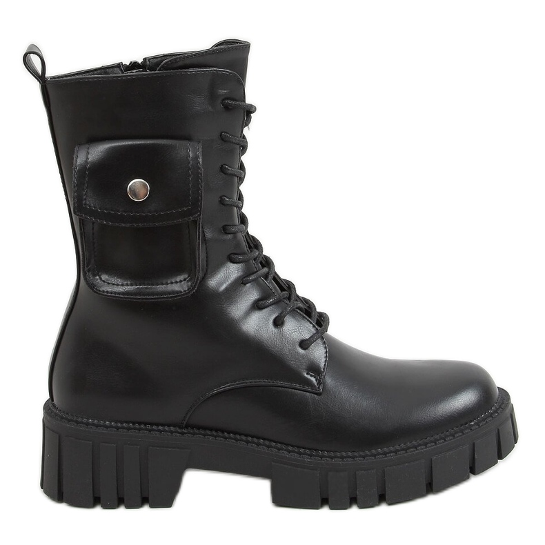 Muncitori cu o poșetă Maruna Black negru