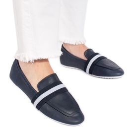 Balerini slip-on eleganti bleumarin albastru Balerini slip-on eleganti bleumarin albastru