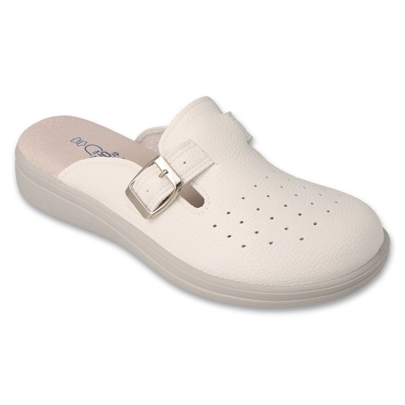 Flip-flops bărbați din piele pu Dr.ORTO Befado 177M004 alb