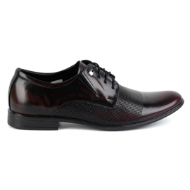 Olivier Pantofi barbati eleganti din piele 302T3 cherry roșu Olivier Pantofi barbati eleganti din piele 302T3 cherry roșu