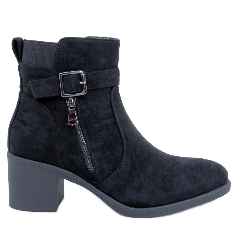 Botine clasice cu toc înalt Irving Black negru Botine clasice cu toc înalt Irving Black negru