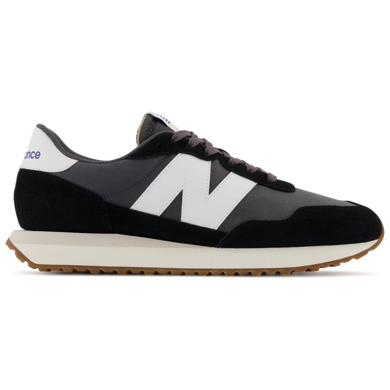 Adidasi pentru bărbați New Balance, pantofi sport lifestyle, piele de căprioară, negru (MS237GA)