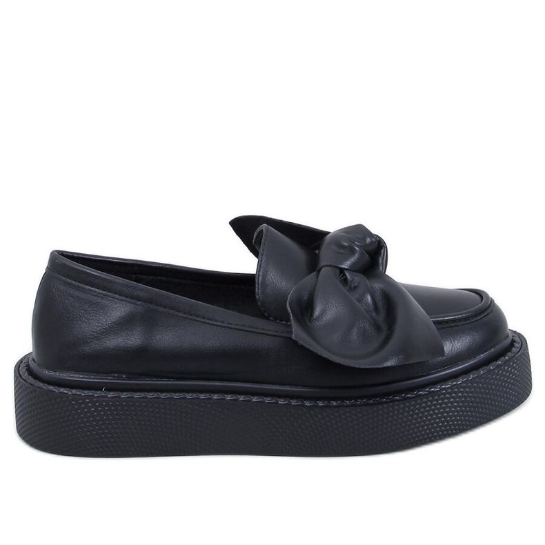 Mocasini cu fundă Stark Black negru Mocasini cu fundă Stark Black negru