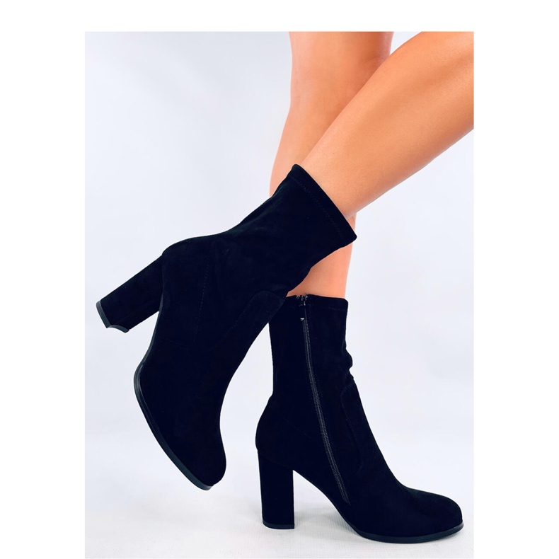 Botine Poulter din piele intoarsa neagra - Inello negru Botine Poulter din piele intoarsa neagra - Inello negru