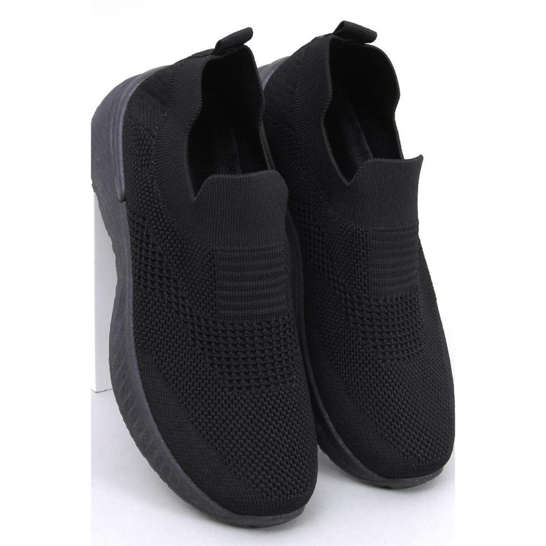 Pantofi sport cu șosete Suare Allblack - Inello negru