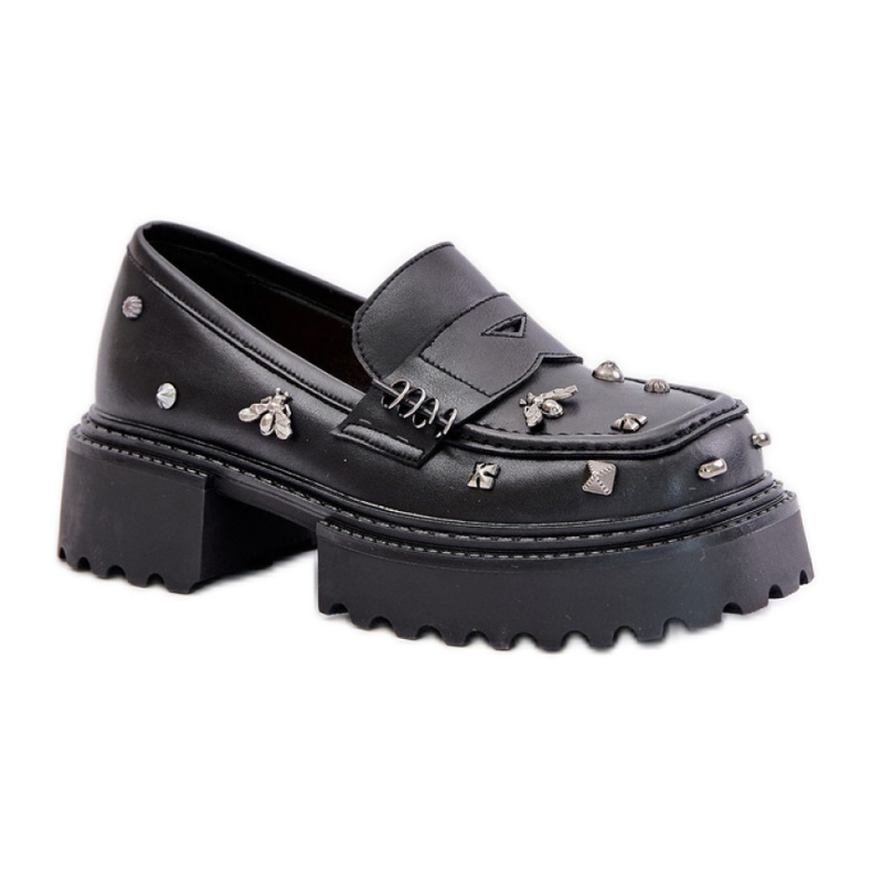 Pantofi Model Da MR880-102 Piele Neagra negru Pantofi Model Da MR880-102 Piele Neagra negru