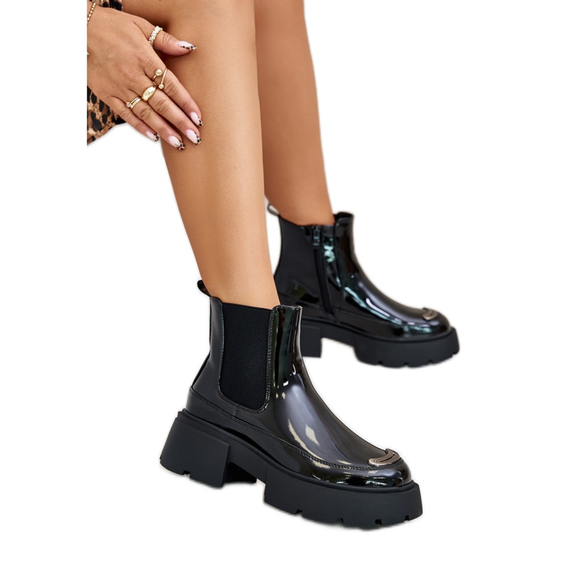 Cizme Chelsea Model 1697-1 Negru Cizme Chelsea Model 1697-1 Negru