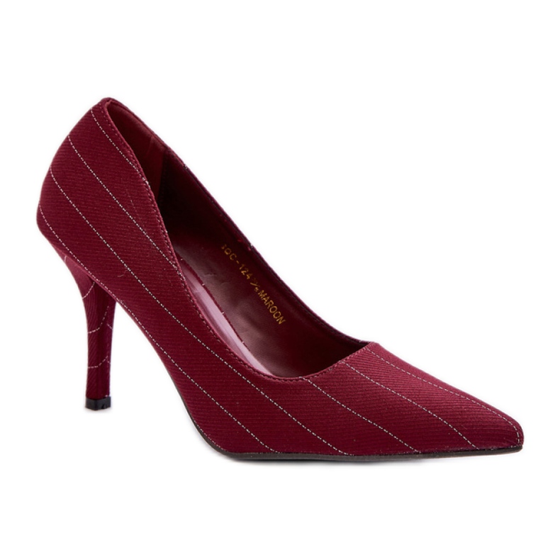 Stilettos Model SQC-124 Burgundy roșu Stilettos Model SQC-124 Burgundy roșu