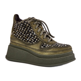 Maciejka 06759-09 Botine verzi verde