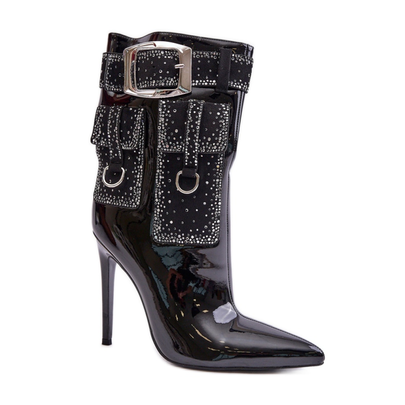 Model 77-CD Cizme negre negru Model 77-CD Cizme negre negru