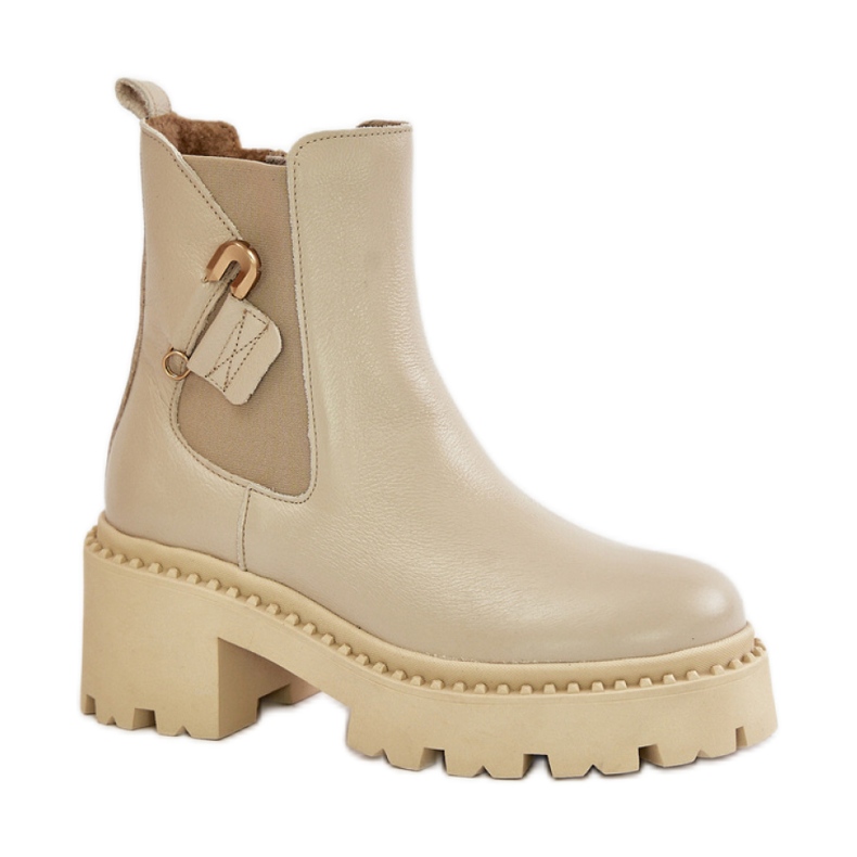 Cizme Zazoo 60490 Bej deschis