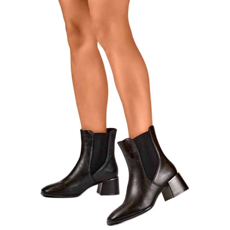 Cizme Chelsea Model 9611B Negru