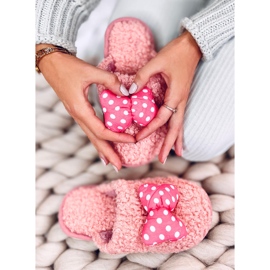 Papuci copii Somon cu fundita roz