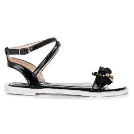 Vices Sandale lacuite cu fluture negru Vices Sandale lacuite cu fluture negru