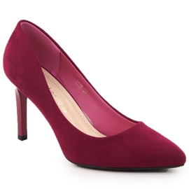 Pompe Sergio Leone 1339 din piele intoarsa fucsia roz