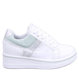 Pantofi sport de damă cu pană ascunsă alb Pantofi sport de damă cu pană ascunsă alb