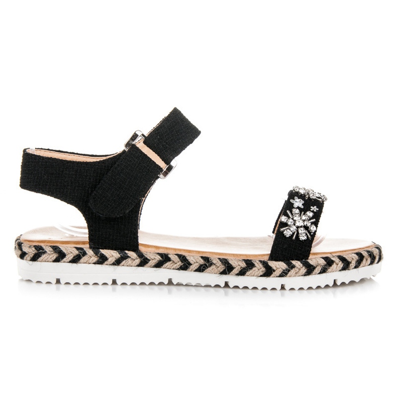 Vices Espadrile Sandale Cu Velcro negru